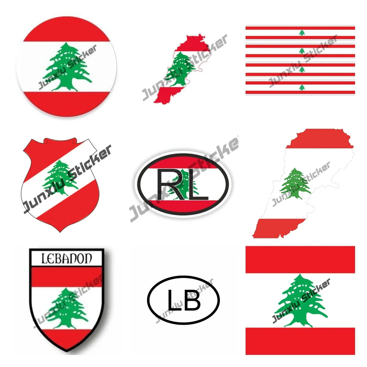 Car Accessories Lebanon - Ливанская наклейка, автомобильные аксессуары, карта с