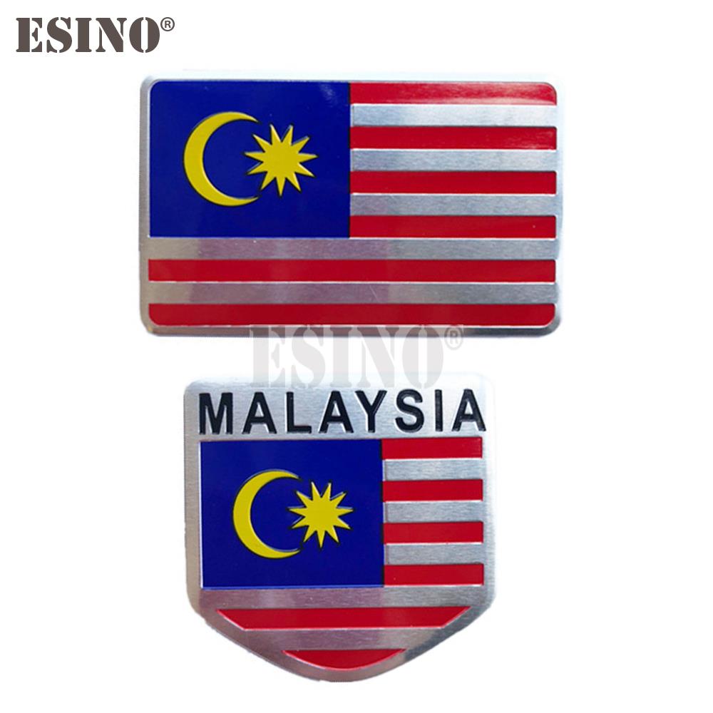Car Accessories Malaysia - 3D-эмблема из алюминия с флагом Малайзии