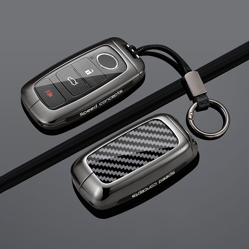 Car Accessories Malaysia - Чехол-брелок из цинкового сплава и кожи