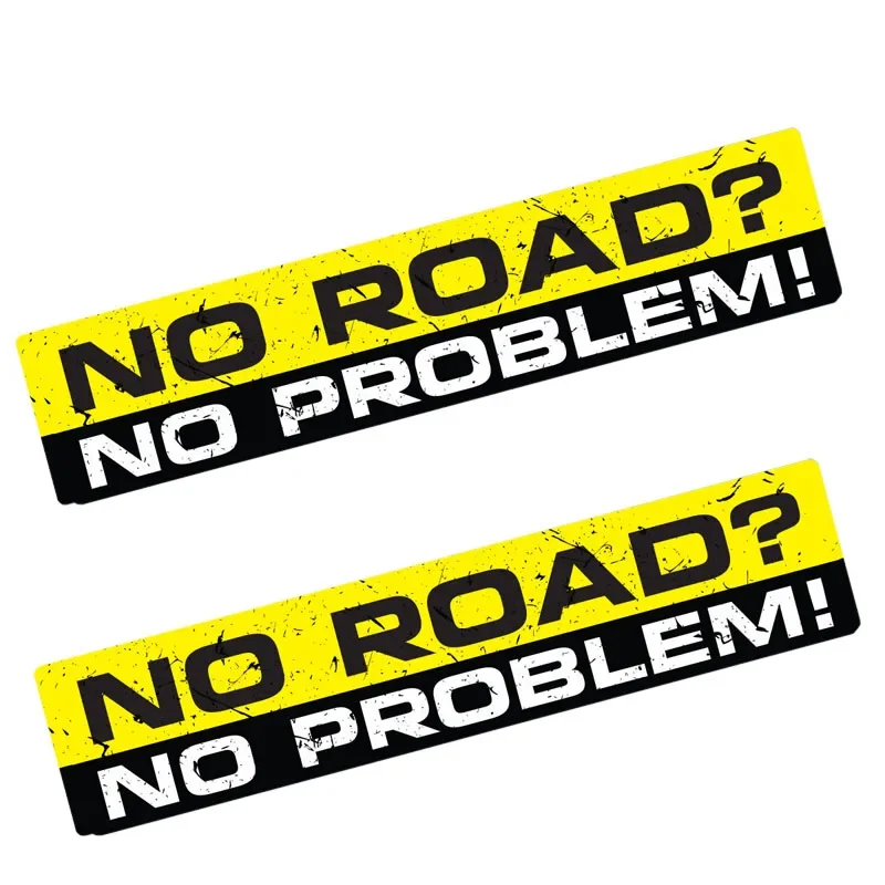 Car Accessories On Amazon - Автомобильные наклейки NO ROAD NO PROBLEM,