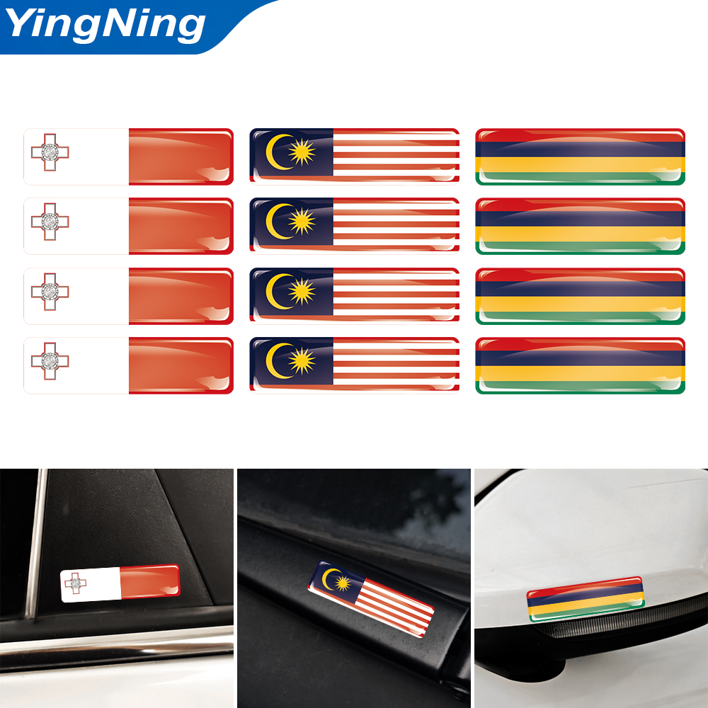 Набор из 4 3D-наклеек с эпокси – обзор и цена Car Accessories Malaysia