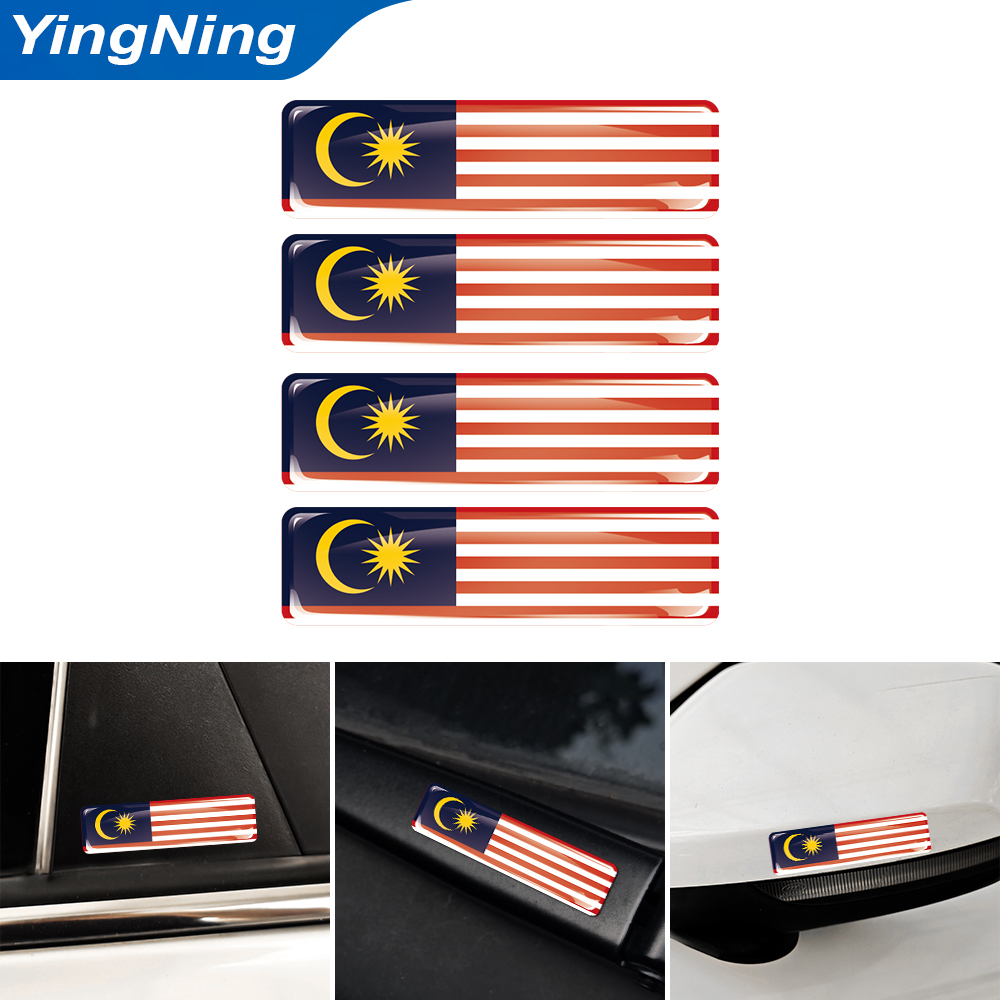 Набор из 4 3D-наклеек с эпокси – обзор и цена Car Accessories Malaysia